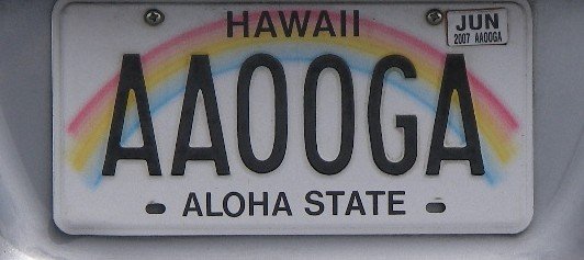 AAOOGA dive alarm licence plate.JPG