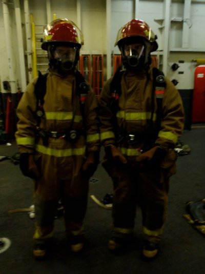 CORTRAMID firefighting ensemble aboard PELELIU daughter on left.jpg