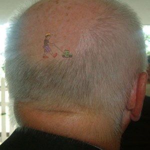 bald guy tattoo