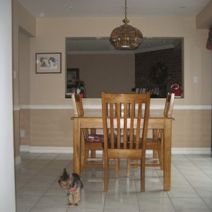 Kitchen eating area, with pass through to the family room