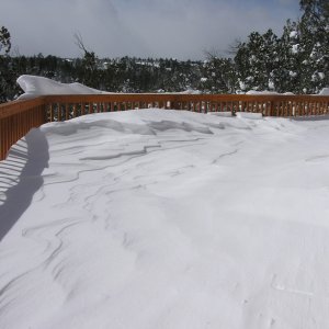 Back Deck in Winter