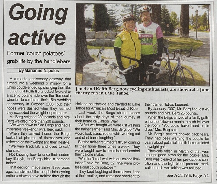 Our Story in our local paper, 6-27-09