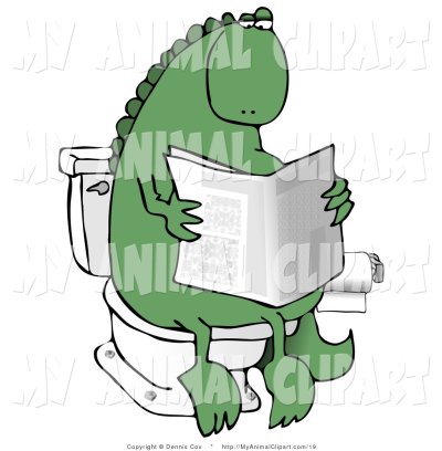 clip-art-of-a-green-dinosaur-sitting-on-the-toilet-and-reading-a-newspaper-in-a-bathroom-by-djar.jpg