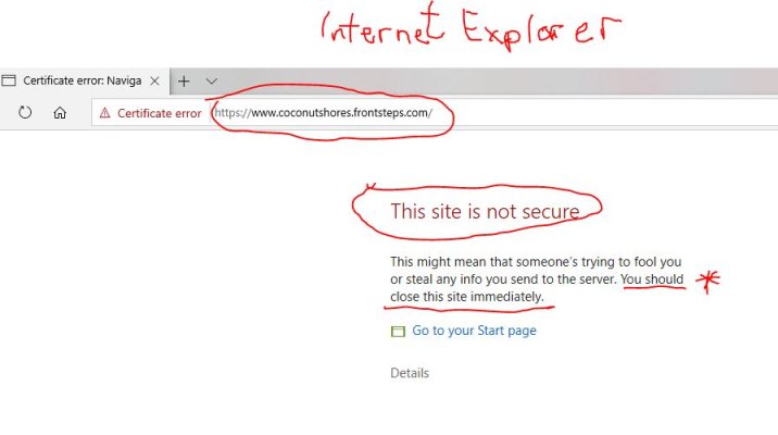 IE site is not secure msg.JPG