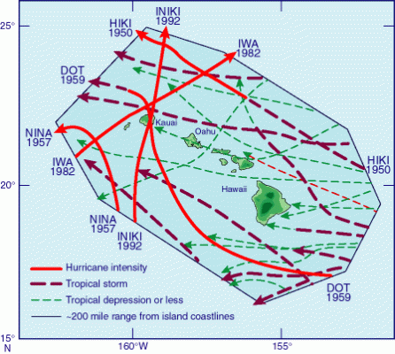 Hawaii hurricane tracks 1949-97.gif