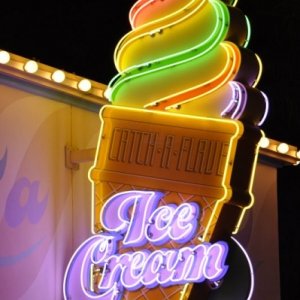Ice cream on a summer night