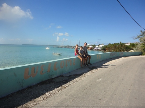 Enjoying the beautiful town of Staniel Cay in the Exumas islands.