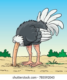 animal-illustration-featuring-ostrich-burying-260nw-785592043.jpg